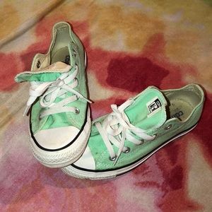 Mint Low Top Converse